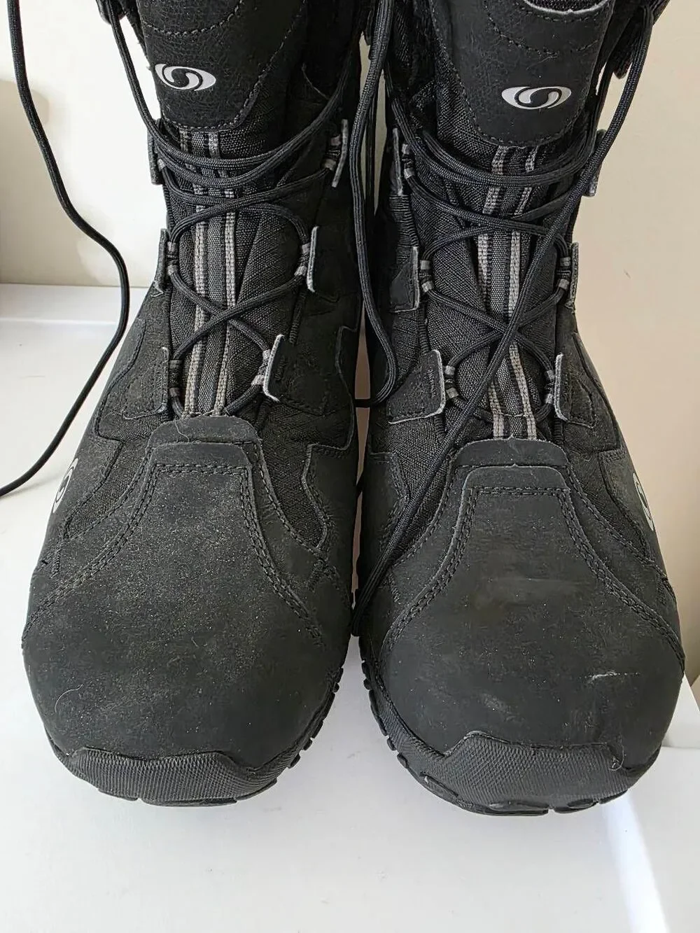 Salomon Snowtrip Black Thinsulate 200 Gram Waterproof Boots Mens Size 12.5